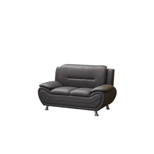 Kingway Furniture Ashely Faux Leather Living Room Loveseat - Gray