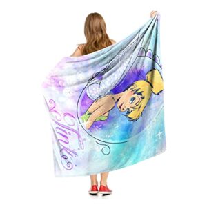 Northwest Fairies Silk Touch Throw Blanket, 50" x 60", Cosmic Tink