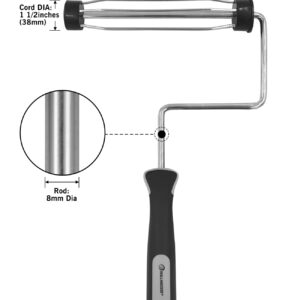 ROLLINGDOG Paint Roller Frame-Heavy Duty Paint Roller Frame,Paint Roller Handle, Smooth Roller Frame(9 inches x 1.5 inches)