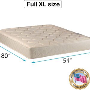 DS Solutions USA Comfort Classic Orthopedic Gentle Firm Full XL Mattress Only with Mattress Cover Protector Included - Fully Assembled, Long Lasting Comfort and 1 Sided