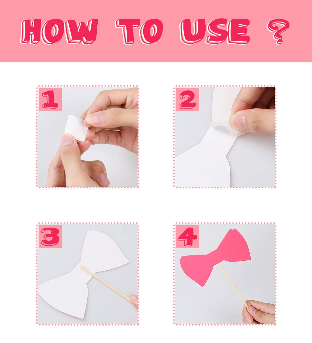 45PCS Breast Cancer Awareness Props - Pink Ribbon Photo Booth Fundraiser Charity Event Party Supplies Decorations