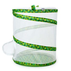 Wisexplorer Butterfly and Insect Garden Habitat Mesh Cage Collapsible Design, Bug Terrarium Pop Up 12" x 14" Tall