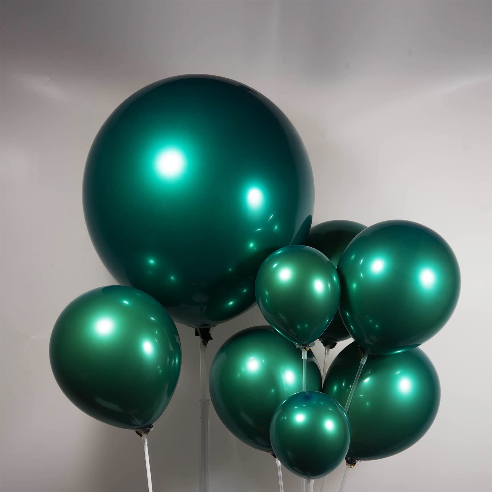 Double stuffed emerald Balloons Different sizes Customized 52 PACK 18+10+5 inch Dark Teal emerald green Balloon Garland kit For Wedding Birthday baby shower anniversary decorations