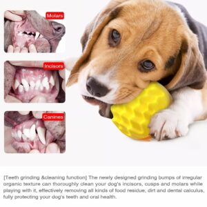 Sarokiky Dog Toothbrush Chew Toys，All-Round Cleaning Dog Dental Care Brushing Ball Toy for Medium Large Dogs