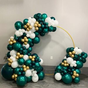 Double stuffed emerald Balloons Different sizes Customized 52 PACK 18+10+5 inch Dark Teal emerald green Balloon Garland kit For Wedding Birthday baby shower anniversary decorations