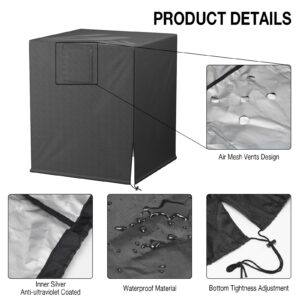 HOXHA Air Conditioner Cover for Outside Units, Durable AC Unit Cover Square Fits up to 24X24X30 Inch