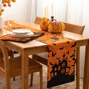 YiHomer Halloween Silhouettes Tabletop for Halloween Decorations, Dinner Parties and Scary Movie Nights, Horror Night, Tablecloth, 60 x 84 Rectangle