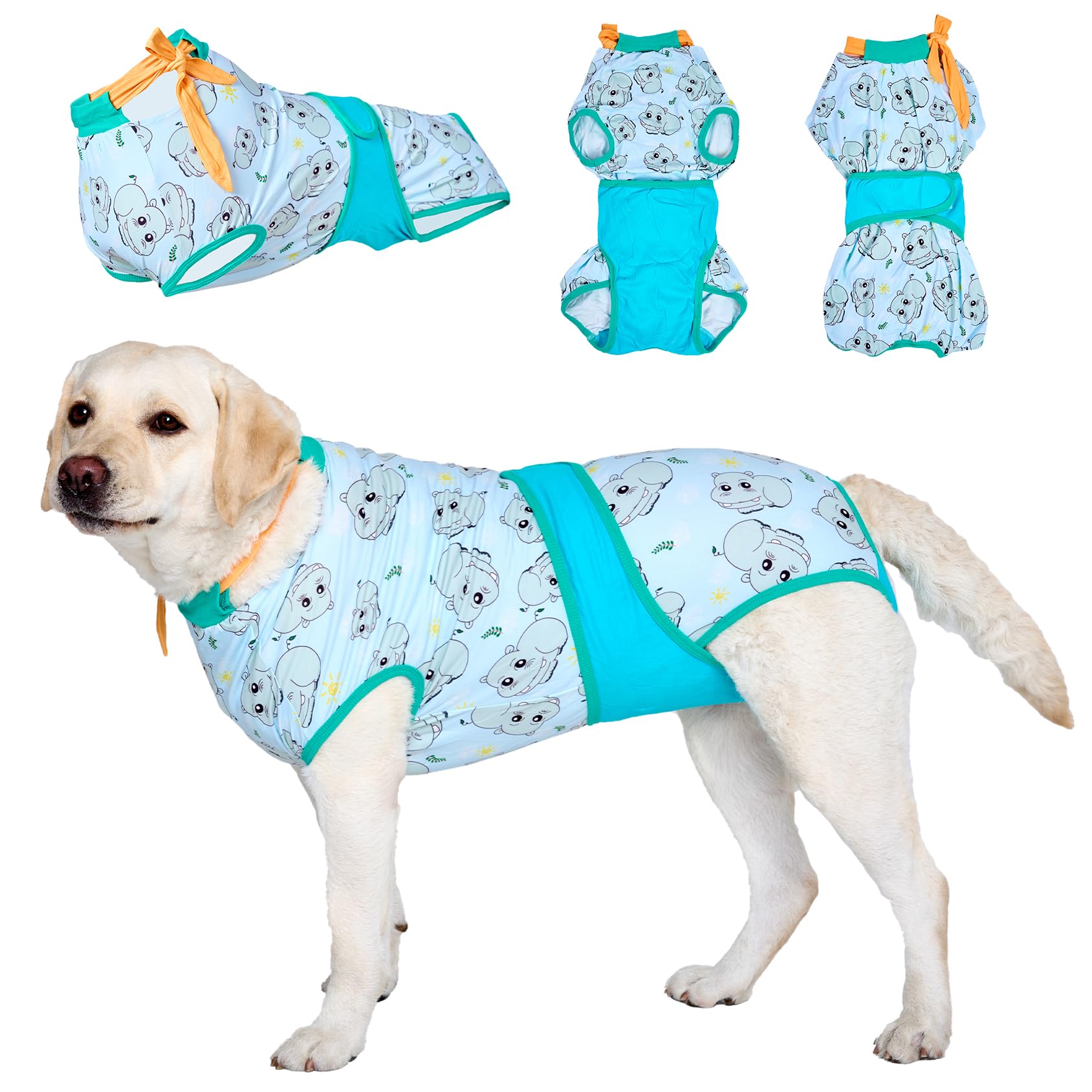 LovinPet Dog Cone Alternative After Surgery - Surgical Suit for Dogs Female Female & Male Anti-Licking Protection Full Body Coverage for Anti-Shedding