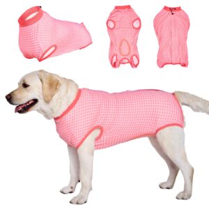 lovinpet dog surgical recovery suit male - surgery suit for dogs female & male anti-licking protection full body coverage for anti-shedding