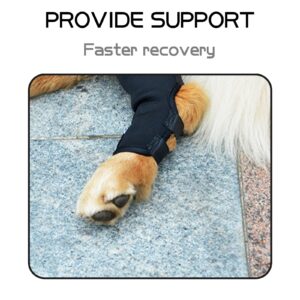 Dog Leg Brace for Small or Short Legs Canine Rear Hock Support, Helps Promote Healing and Prevents Injuries and Sprains Helps with Loss of Stability Caused by Arthritis