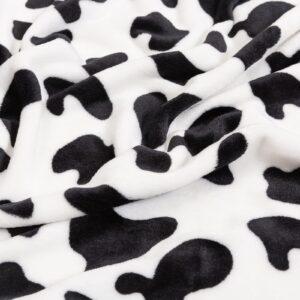 inhand Cow Print Blanket, Fuzzy Baby Girl Cow Print Throw Blankets for Couch, Kids Fleece Throw Blanket, Soft Warm Plush Cow Toddler Blanket for Boys, Flannel Throw Blankets for Children, 40''x60''