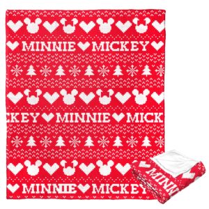 Northwest Mickey Mouse Silk Touch Throw Blanket, 50" x 60", Mickey Nordic