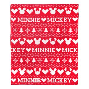 northwest mickey mouse silk touch throw blanket, 50" x 60", mickey nordic