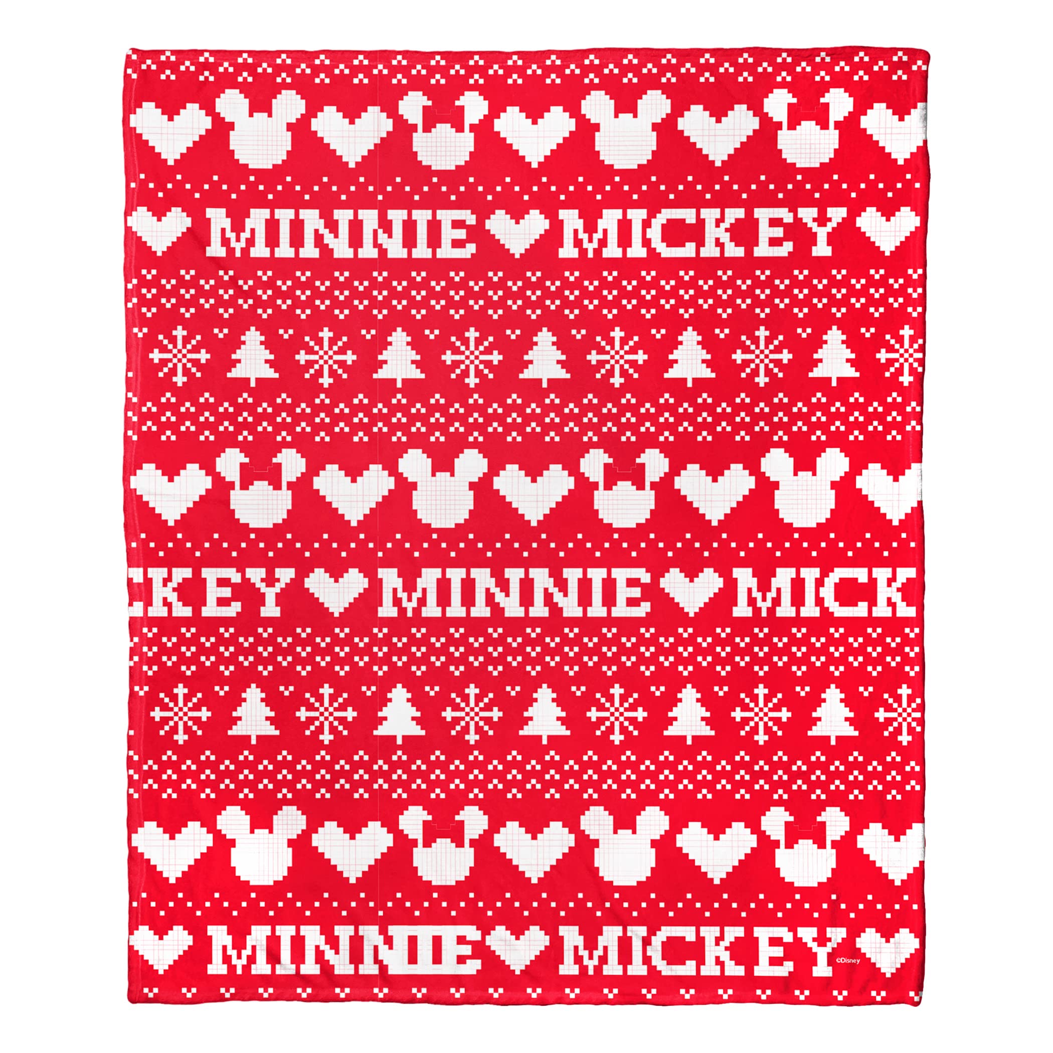 Northwest Mickey Mouse Silk Touch Throw Blanket, 50" x 60", Mickey Nordic