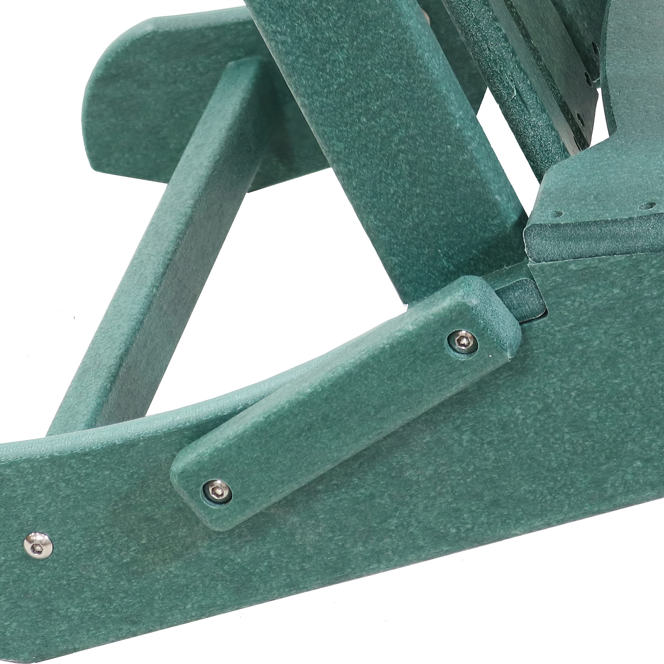 Sunnydaze Folding All-Weather Adirondack Chair - for Patio or Yard - 300-Pound Capacity - 34.5-Inch - Green