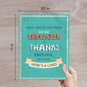 Jumbo Funny Boss's Day Card, Big Greeting Card for Boss, Hilarious Boss Birthday Card from Employee