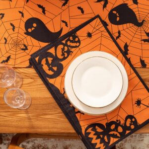 YiHomer Halloween Silhouettes Tabletop for Halloween Decorations, Dinner Parties and Scary Movie Nights, Horror Night, Tablecloth, 60 x 84 Rectangle