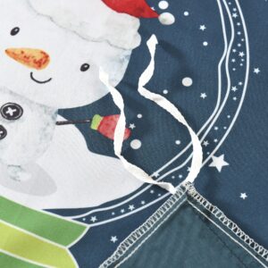 Caurbed Christmas Bedding Christmas Duvet Cover mit 2 Pillowcases Snowman Santa Claus Print Duvet Cover Microfiber Christmas Decoration (Queen, 03)