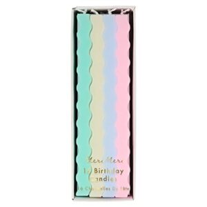 meri meri pastel wavy candles (pack of 16)