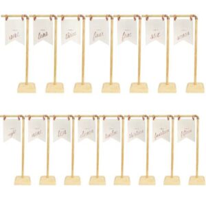 Hannella Table Number Holders , Wedding Table Numbers , Table Numbers for Wedding Reception , Reserved Table Signs , Table Number Stands , Gold Table Number 1-15 , Numbers , Wooden Numbers