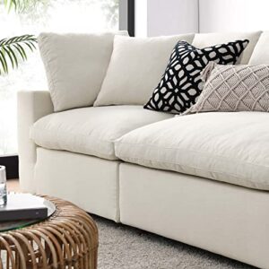 Modway Commix Down-Filled Overstuffed Upholstered 4-Piece Sectional Sofa Set