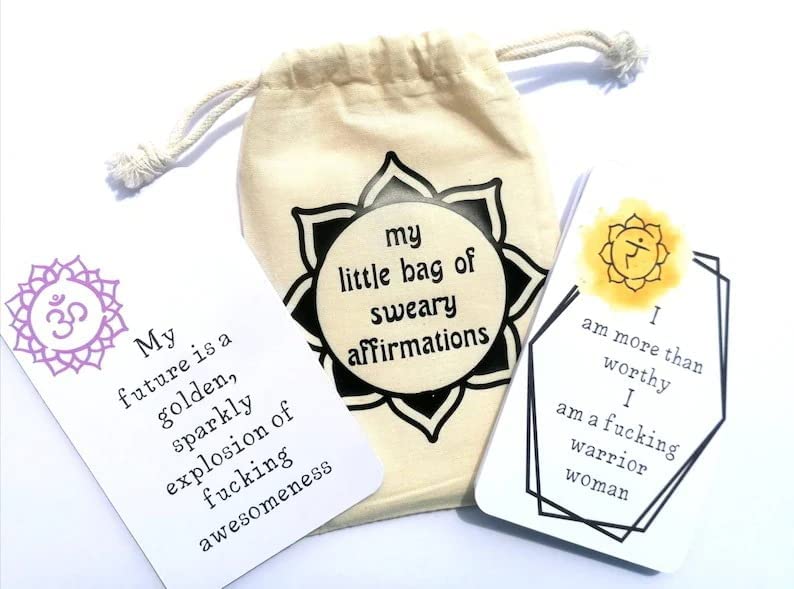 16pcs Funny Affirmation Card Gift: Positivity Affirmation Cards | Daily Affirmation Cards Motivational Phrase | Affirmation Cards Set | Positive Affirmations Cards | Birthday Cards for self Friends