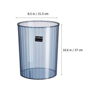 Operitacx Clear Compost Bin Clear Trash Can Plastic Waste Basket Garbage Paper Waste Container Bin Small Trash Bucket for Home Office Bathroom Bedroom Small Wastebasket Clear Container