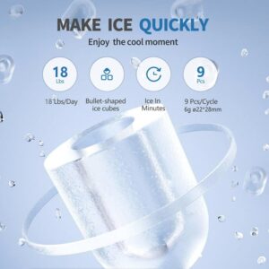 SOOPYK 2 in 1 Water Cooler Dispenser with Ice Maker Bottom Load 18 lbs in 24 hrs for Home Office(Without HOT Water)