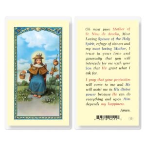 artisan owl saint nino of atocha holy cards (set of 5)