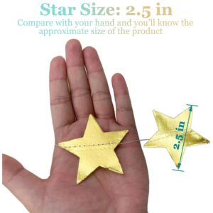 Yzurbu Gold Star Garland, 78 Feet Double Side Hanging Sparkly Paper Star Banner Decorations for Birthday Wedding Engagement Baby Shower Christmas Holiday Party