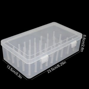 42 Spools Thread Holder Organizer Clear Sewing Storage Box Embroidery Thread Organizer for 42 Spools Home Embroidery Quilting and Sewing Threads