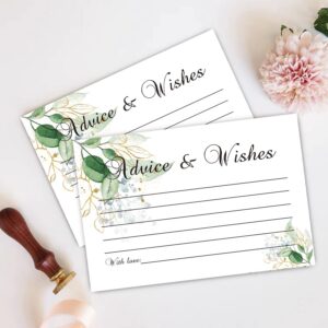 FARHTINANFX 50 Advice And Wishes For The New Mr And Mrs, Bride And Groom Weddings, Bridal Showers, Marriage Advice Cards(4" x 6")