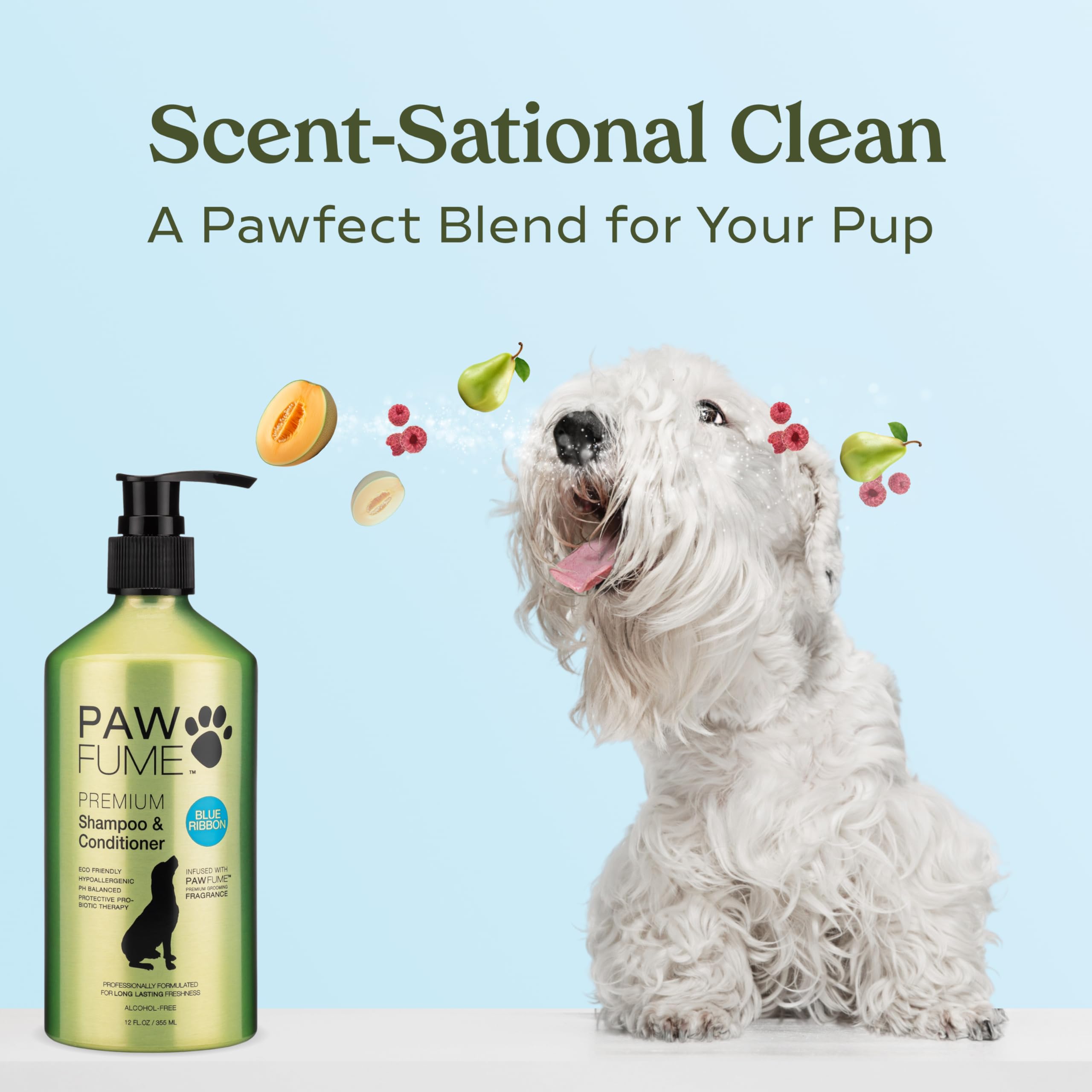 PAWFUME Grooming Dog Spray (Show Dog) + Dog Shampoo and Conditioner (Show Dog) + Dog Shampoo and Conditioner (Blue Ribbon)