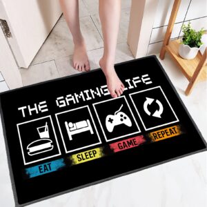 GAGNONLEE The Gaming Life Large Rugs Game Controller Floor Mat 3D Printed Modern Carpet for Gamer Bedroom Home Decor Non-Slip Area Rug, 36''x 24''（90x60cm）