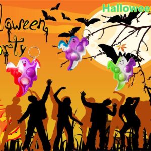 20 Packs Bulk Halloween Ghost Fidget Mini Pop for Kids Party Favors and Classroom Students Gifts