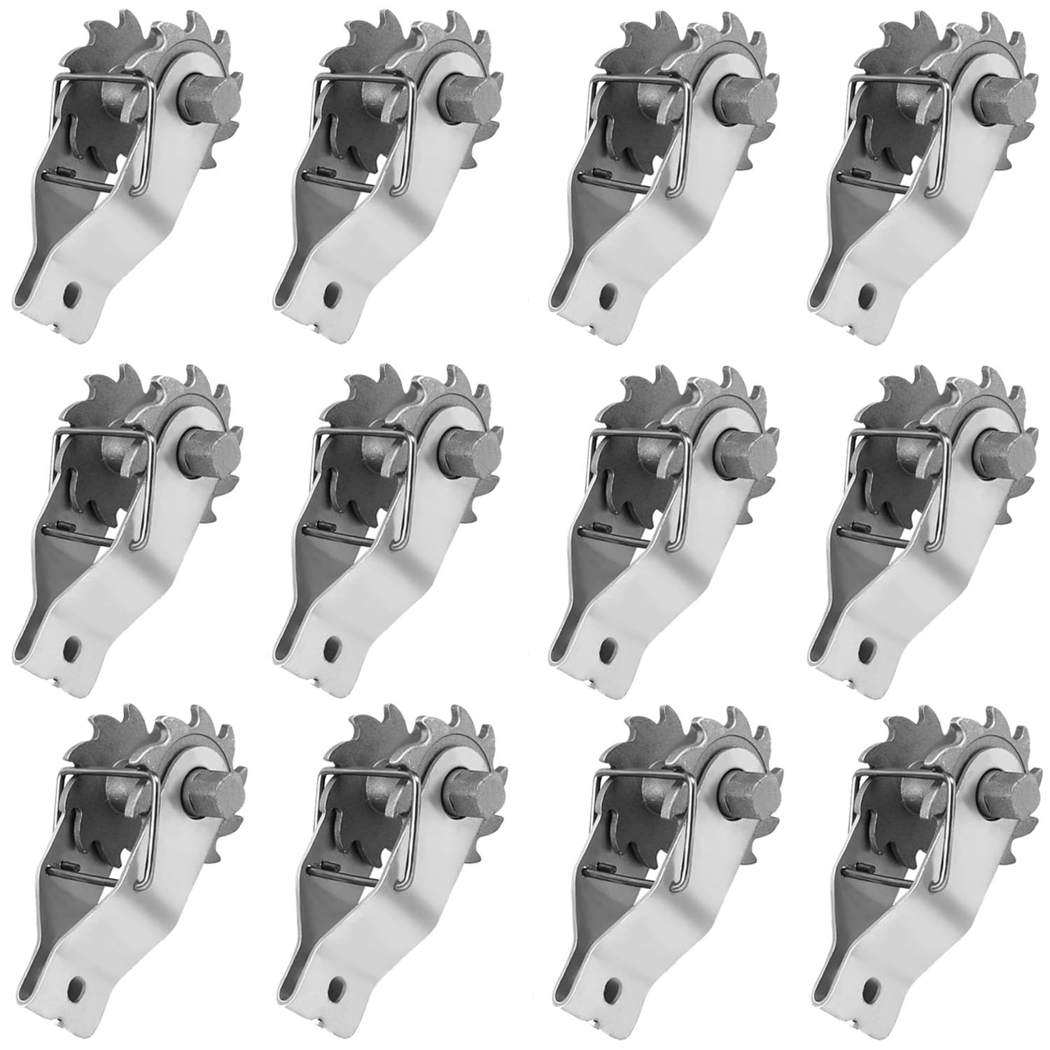 Electric Fence Wire Strainer, 12PCS Heavy Duty Inline Wire Tensioner, Wire Ratchet Tensioner for Electric Fence, Farm Fence