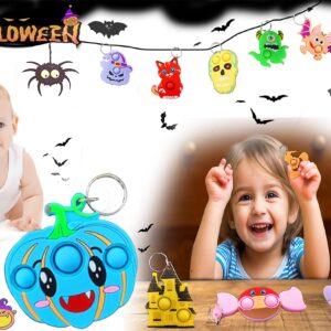 30 Packs Bulk Halloween Spider Ghost Fidget Mini Pop for Kids Party Favors and Classroom Students Gifts