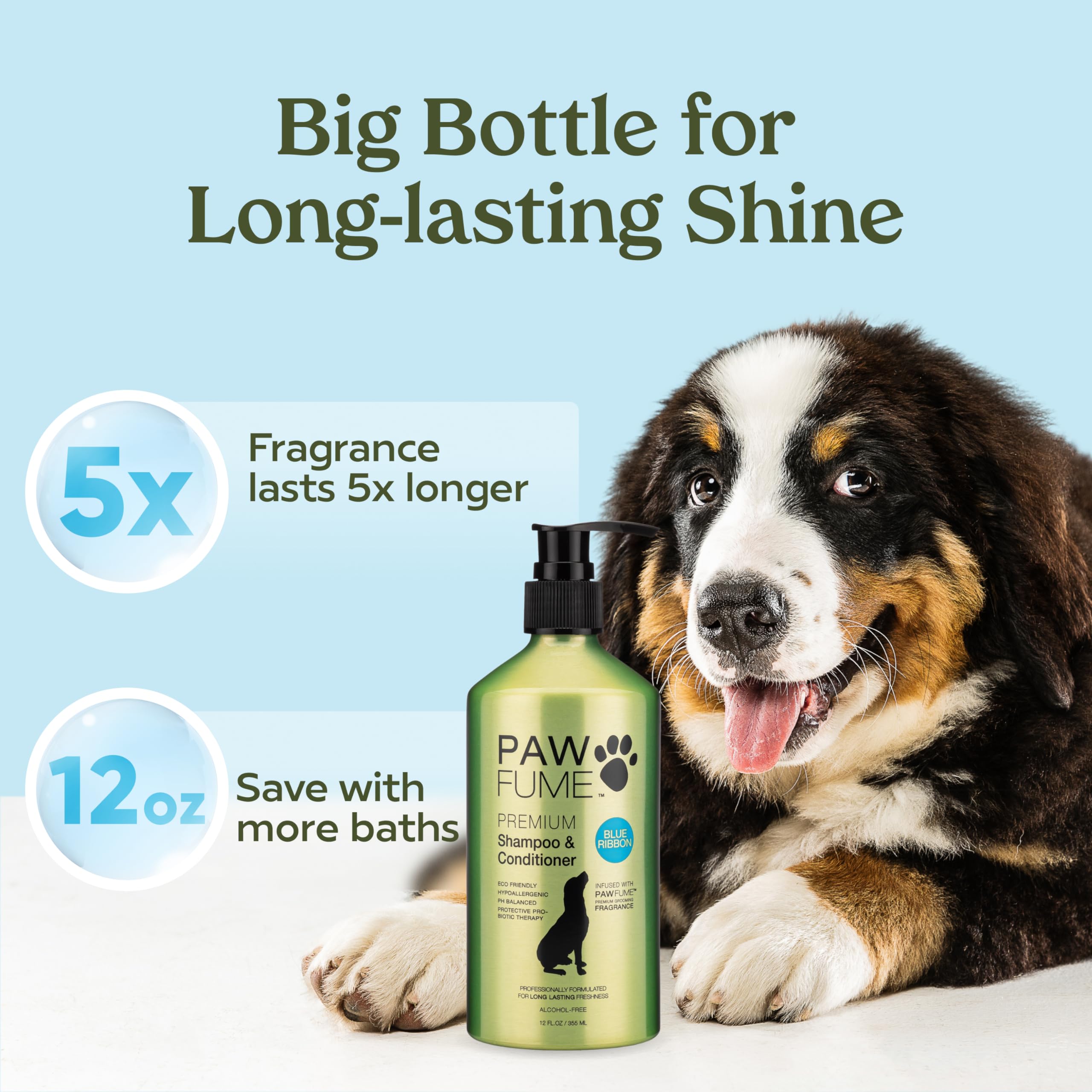 PAWFUME Grooming Dog Spray (Show Dog) + Dog Shampoo and Conditioner (Show Dog) + Dog Shampoo and Conditioner (Blue Ribbon)