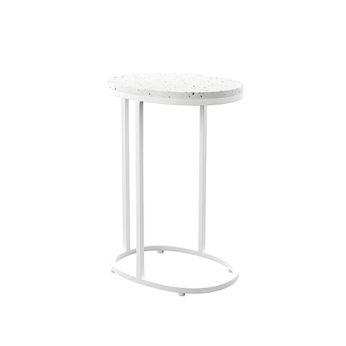 SEI Furniture Vicanno Terazzo Outdoor Accent Tables, White