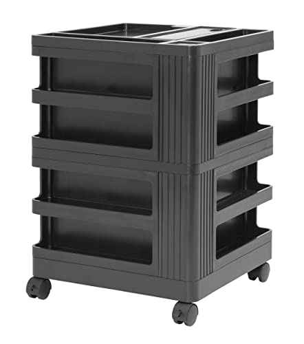 SD STUDIO DESIGNS Kubx Pro Mobile Rotating 4-Sided Storage Organizer with Multiple Compartments