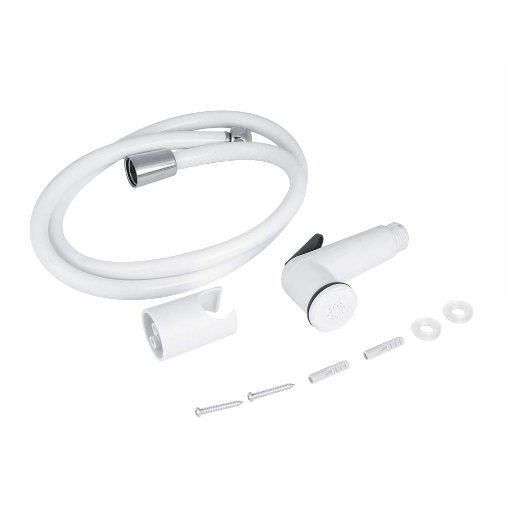 Handheld Bidet Sprayer, Portable Bidet Sprayer Set Bidet Sprayer Portable Women's Wash Sprayer Nozzle Holder Hose Kit for Bathroom Toilet White