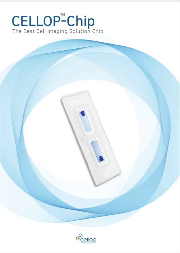 Cellop-Chip NG (No Grid), Gridless Cellop Chip hemocytometer, Microscope Slide, 10µL Chamber Volume, 1.6mm Thickness (Pack of 50)