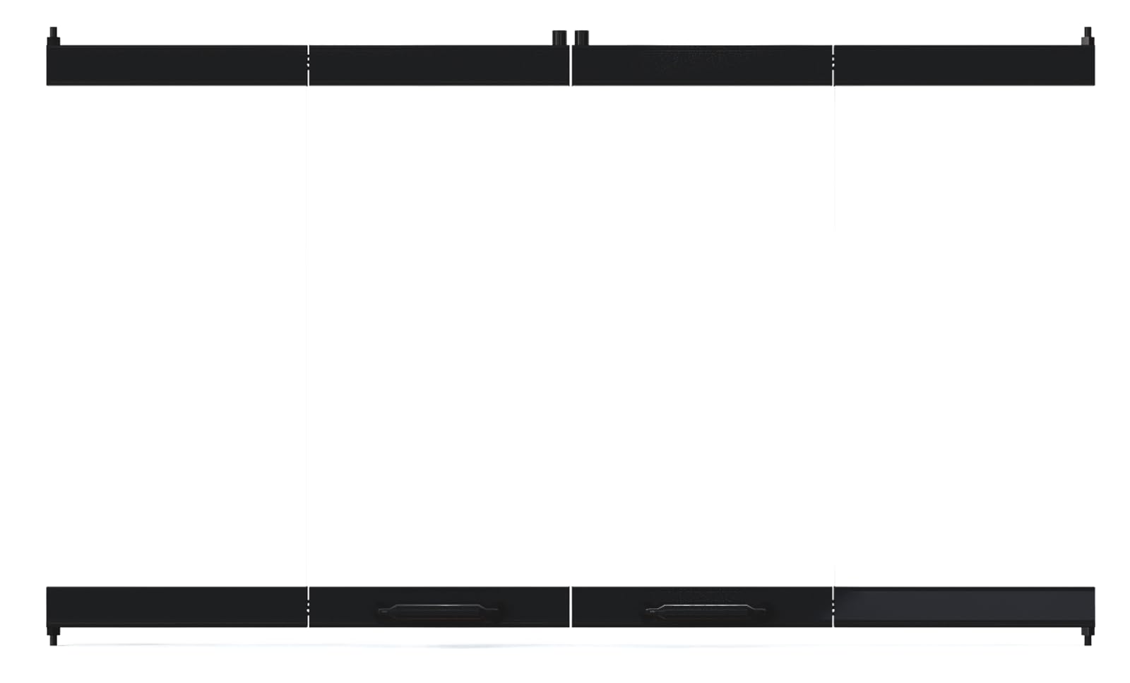 Fireplace Glass Door Set for Heatilator Fireplace Model# E36, E-36I, EC36, EC-36I, EL36, BC36R, BC36C (Black Finish)