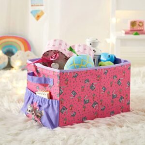 Idea Nuova LOL Surprise Kids Collapsible Storage Organizer Bin with Front Pocket,9" H x 10" W x 15" L