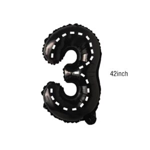 Race Car Foil Balloons Party Supplies Monster Truck Balloon Decorations Number 3 Balloons 40 Inch for Boys 3rd Birthday Baby Shower Car Theme Party Decorations (Monster Truck 3rd Birthday)