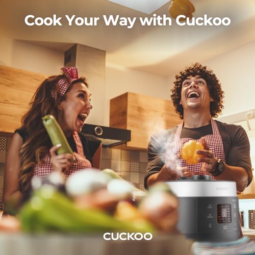 CUCKOO CRP-ST0609FG 6-Cup (Uncooked) / 12-Cup (Cooked) Twin Pressure Rice Cooker & Warmer with Nonstick Inner Pot, 16 Menu Options, 3 Voice Guide, Auto Clean (Gray)