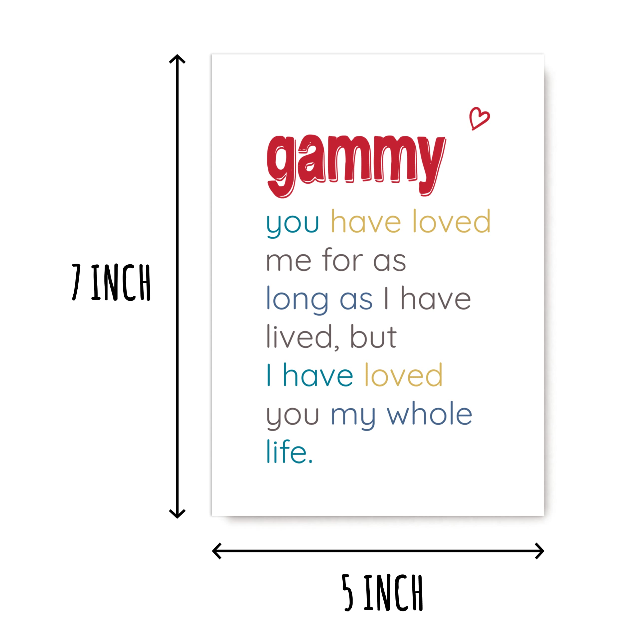 Gammy You Have Loved - Special Gammy's Day Card - Birthday Card For Gammy - Sentimental Card For Gammy - Meaningful Card For Gammy…