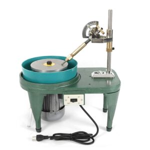 gem faceting machine, 2800rpm jade stone angle machine 110v 180w jade grinding polishing machine rock jewelry polisher flat grinder with manipulator for jewelry making polishing & buffing