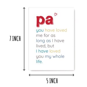 Pa You Have Loved - Special Pa's Day Card - Birthday Card For Pa - Sentimental Card For Pa - Meaningful Card For Pa…