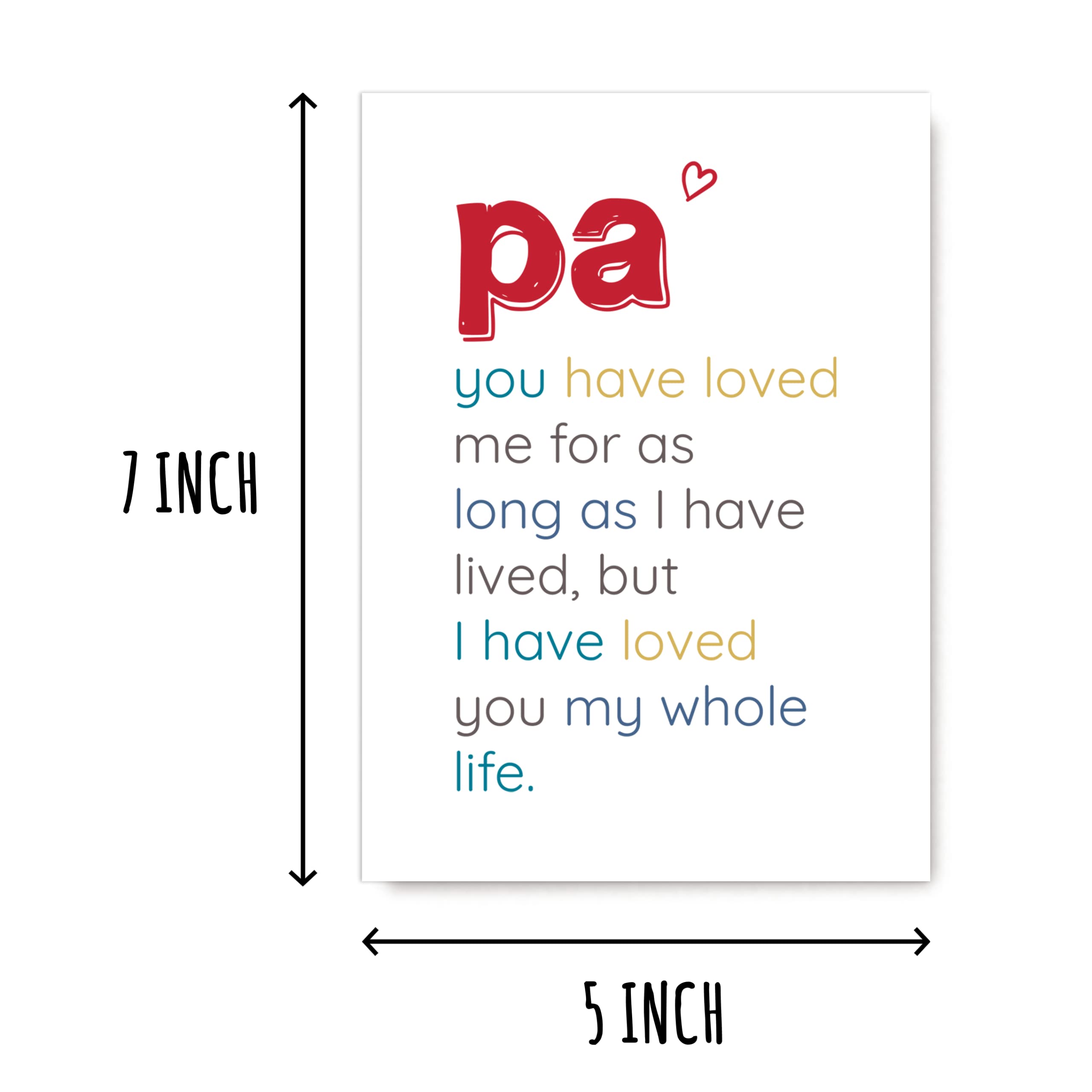 Pa You Have Loved - Special Pa's Day Card - Birthday Card For Pa - Sentimental Card For Pa - Meaningful Card For Pa…